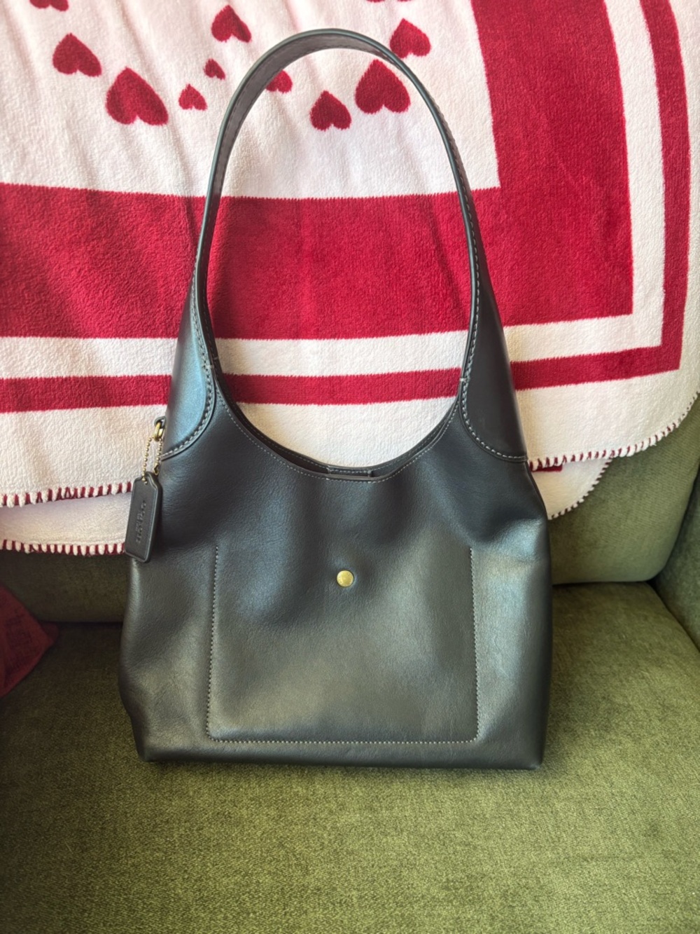 COACH Brooklyn Shoulder Bag 28 - Black - Picture 2 of 6